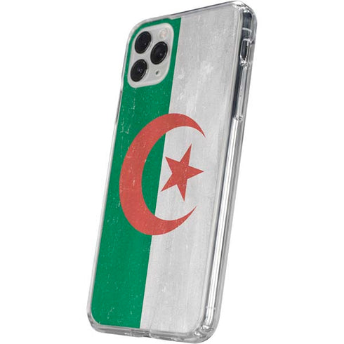 Algeria Flag Distressed iPhone 11 Pro Clear Case